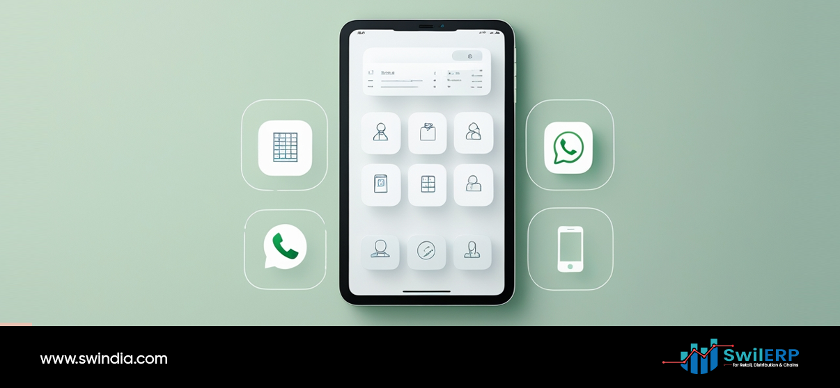 Getting Online with SwilMart mobile app interface with WhatsApp integration for seamless business communication and management