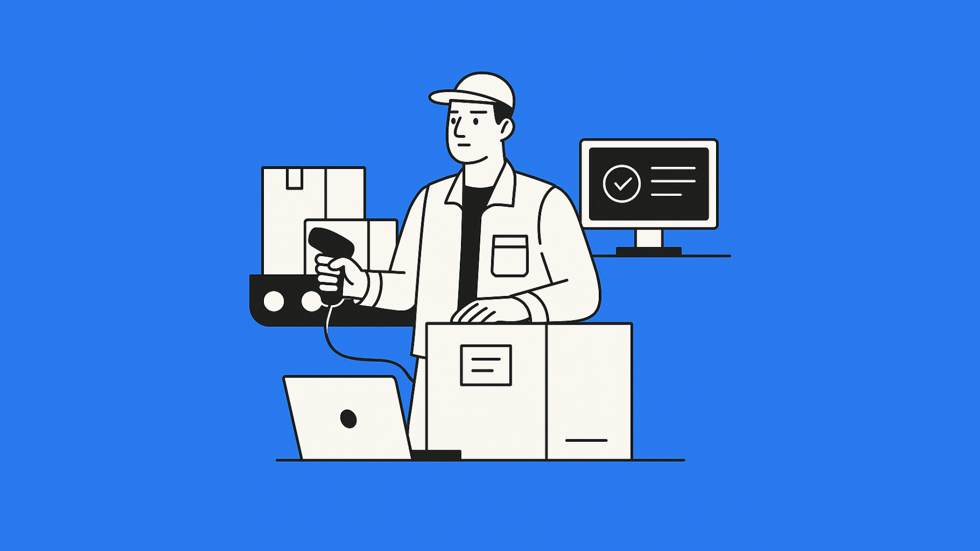 Running a dispatch and delivery process in a distribution center
