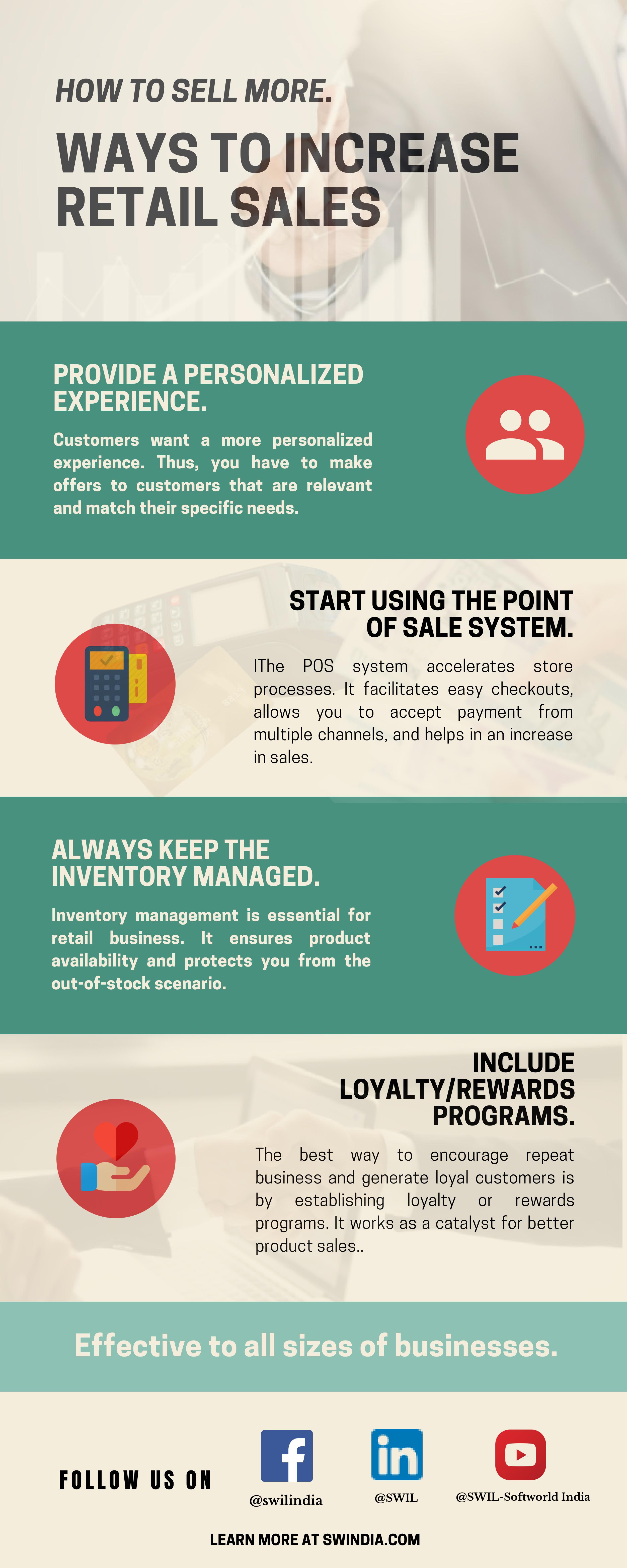 Ways to increase retail sales