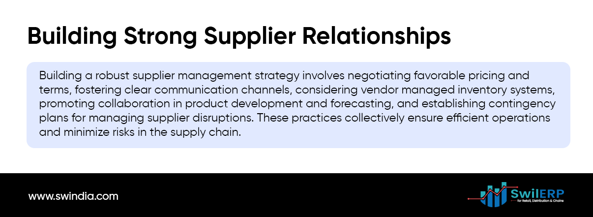 Building Strong Supplier Relationships
