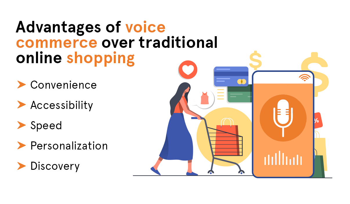 Advantages of voice commerce over traditional online shopping